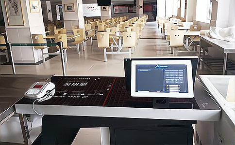 RFID桌面式读写器HR8002用于RFID应用于智能餐饮自助结算